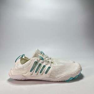 Hike Footwear Barefoot Water Shoes Off White Teal Minimalist Men's Size 9